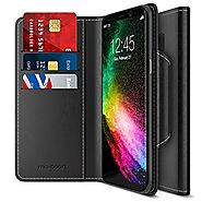 Maxboost Galaxy S8 Plus Wallet Case [Folio Style] [Stand Feature] Samsung Galaxy S8+ / s8 plus Card Case (2017) [Blac...
