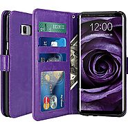 Galaxy S8 Plus Case, LK Luxury PU Leather Wallet Flip Protective Case Cover with Card Slots and Stand for Samsung Gal...