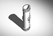 3D design fleur de lis Lighter case