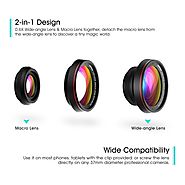 Mpow iPhone Camera Lens, 0.6X Wide Angle + 10X Macro Lens Clip On Lens Kit for iPhone 7