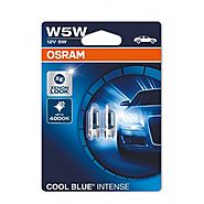 2x Osram W5W (501) Cool Blue Intense 12v 5w Bulbs