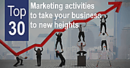 Top 30 Marketing Activities To Take Your Business To New Heights - Zip Clock