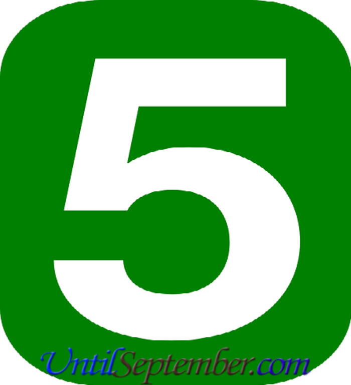 How many days until September ? A Listly List