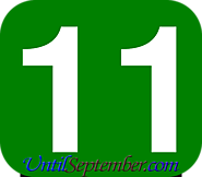 How Many Days Until 11th September 2017? - UntilSeptember.com