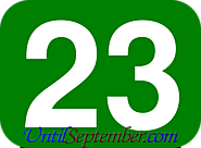 How Many Days Until 23rd September 2017? - UntilSeptember.com