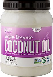 BetterBody Foods Virgin Organic Coconut Oil (Cold-Pressed and Unrefined)