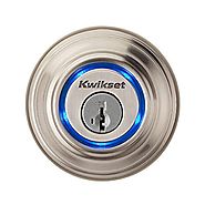 Kwikset Kevo (1st Gen) Touch-to-Open Bluetooth Smart Lock, Works with Amazon Alexa via Kevo Plus, in Satin Nickel