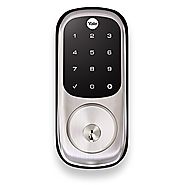 Yale Touchscreen Deadbolt with Z-Wave in Satin Nickel, Works with Amazon Alexa via SmartThings and Wink (YRD220-ZW-619)
