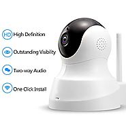 TENVIS HD IP Camera - Wireless IP Camera with Two-way Audio, Night Vision Camera, 2.4GHz & 720P Camera for Pet Baby M...