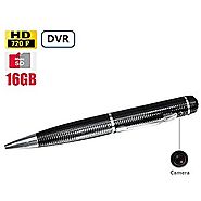 Fuvision Pinhole Video Recording Pen with 2.0 MP HD 1280x720P Hidden Spy Camera and 16GB Memory Card