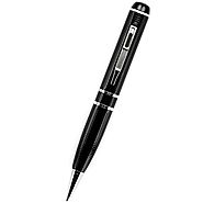 PenRecorderPro HD2 Ultra 2K HD Pen Camera Video Recorder, Motion/Continuous Modes, Loop Recording, Time/Date Stamp, 32GB