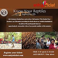 Know Your Reptiles in Chennai | Online Registration by Entryeticket