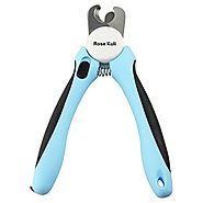 ROSE KULI Pet Dog Cat Nail Clippers Trimmer with File for Small/Medium and Large Breeds, Blue