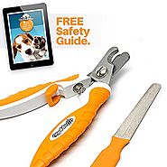 Professional Dog Nail Clippers - Ergonomic Handle, Angled Head and Quick Sensor Guard - Precision Trimming From Chihu...