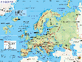 Physical Map of Europe - Mapsofworld