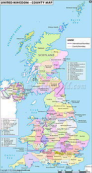 Download UK Counties Map for free use