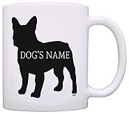Personalized Dog Owner Gift French Bulldog Add Dogs Name Pet Dog Lover Gift Coffee Mug Tea Cup White