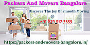 PAckers and movers bangalore