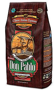 Cafe Don Pablo Classic Italian Espresso - Dark Roast Whole Bean Coffee