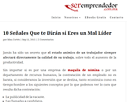 Website at http://www.marketertop.com/otros/10-senales-que-te-diran-si-eres-un-mal-lider-2/
