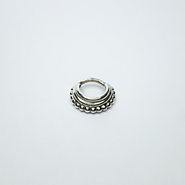 Stacked Septum Ring - layered septum ring, triple septum, tribal, ethnic septum nickel free silver