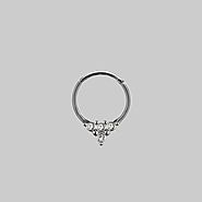NYMPH. Jewelled Septum Clicker Ring