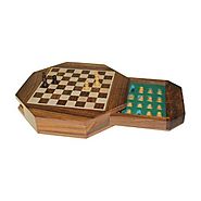 Octagonal Chess Set – Magnetic