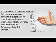 Outsourcing Online/Offline Data Entry Services with Back Office Support