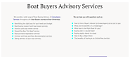 Boat Buyers Advisory Services