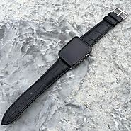 Iwatch Bands | Black Croc-Embossed Apple Watch Bands