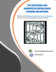 Top Features And Benefits Of Bifold Door Screens Melbourne