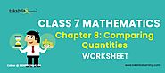 Worksheet for CBSE Class 7 Maths : Download Comparing quantities PDF & Learn Online