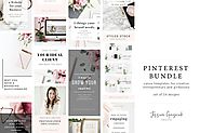 Feminine Pinterest Bundle for Canva
