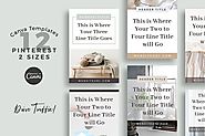 Pinterest Templates in Canva - Earth