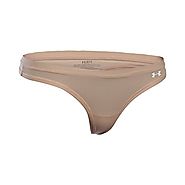 Under Armour Women's Power In Pink Pure Stretch Thong, Nude/White, Large