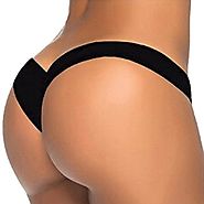 Women's Sexy 2017 Hot Summer Beachwear Brazilian Cheeky Bikini Bottom Thong Swimwear Swimsuit (S, A)