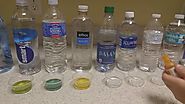 Bottled water pH level test