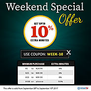 Welcome to special weekend offers with Amantel wonderful deals on all international calls