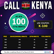 International calling plans to Kenya @ 13.7¢/min