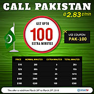 Enjoy Premium Quality Calls to Pakistan @ 2.83 ¢/min