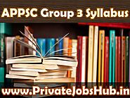 APPSC Group 3 Syllabus 2018 For Screening Test/Prelim/Mains In Telugu PDF