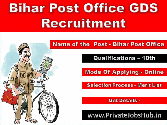 Bihar Post Office GDS Recruitment 2017–18 | 1471 Vacancy Apply Online
