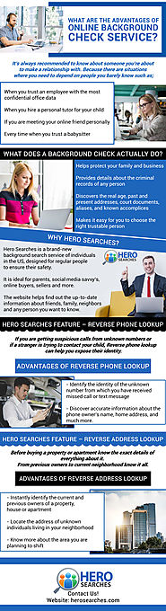 Advantages of Online Background Check Service - Hero Searches