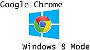 how to take google chrome off windows 8 mode