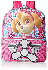 Paw Patrol Girls' Skye Pink 12 Inch Backpack with Rotating Propeller, Multi, One Size