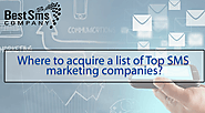 Where to acquire a list of Top SMS marketing companies