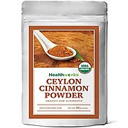 Healthworks Ceylon Cinnamon Organic Powder, 1lb
