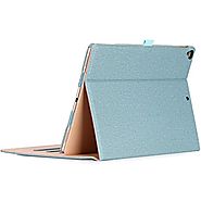 Apple iPad Pro 12.9 Case - ProCase Leather Stand Folio Case Cover for iPad Pro 12.9 Inch (Both 2017 and 2015 Models),...
