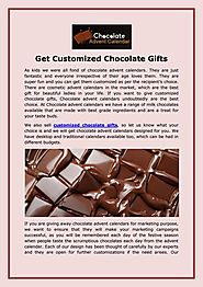 Get Customized Chocolate Gifts