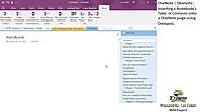 OneNote | Onetastic Table of Contents